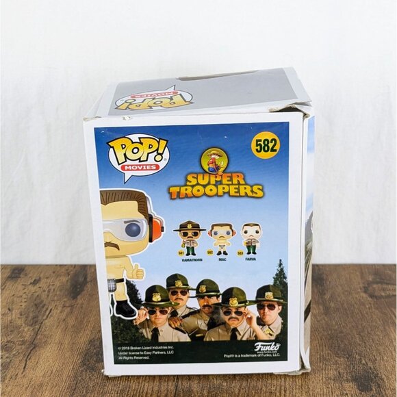 Funko Pop Super Troopers Lot – Farva #583 & Mac #582 - Picture 11 of 15